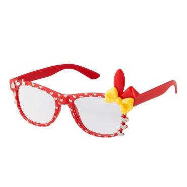 Red Bunny Ear Childrens Costume Glasses Classic Clear Lens Glasses Frames Boys Girls Kids Costume Glasses Fancy Dress World Book Day Geek Glasses Hipsters Nerd Glasses Look Style Fake Glasses