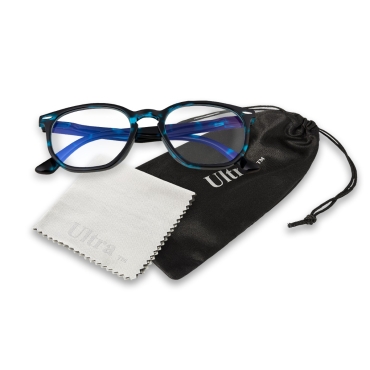 Ultra Blue Tortoise Horn Rim Frame Childrens Anti Blue Light Glasses Kids Blue Light Blocking Glasses Anti Eye Strain Computer Glasses Boys Girls Classic Clear Blue Light Gaming Glasses Computer