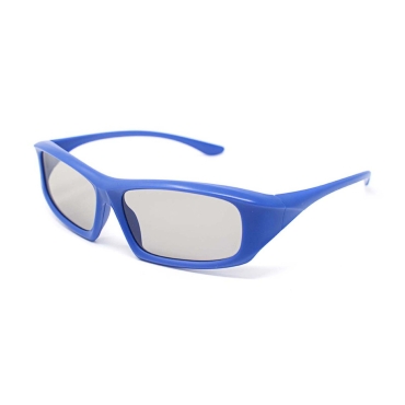 Packs of 1 to 5 Blue Adults Passive 3D Glasses in a wraparound style for Passive TVs Cinema and Projectors such as RealD Toshiba LG Panasonic