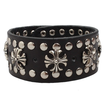 UltraByEasyPeasyStore Celtic Gothic Pattern Goth Steampunk Bracelet Emo Punk Cyber Wrist Cuff Mens Womens Wristbands Biker Rock Vintage Gothic Style Adult