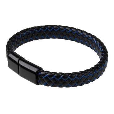 New Dragon Stone Mens Leather Bracelet Magnetic Clasp Wristband Braided Bangle