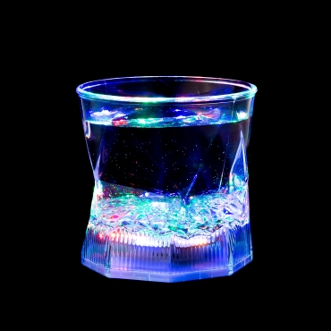 Water Activated Liquid Activated LED Drinking Glasses Flashing Glass Light Up 240ml Multi Coloured Novelty Tumbler Wedding Induction Reusable LED
