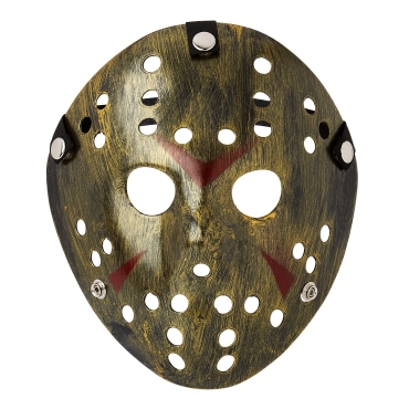 Ultra Gold Adults Mask Halloween Killer Mask Hockey Mask Festival Hacker Masks Fancy Dress Costume vS Cosplay Horror Mens Womens Halloween Scary Face Mask Adult Masks Childs Masks