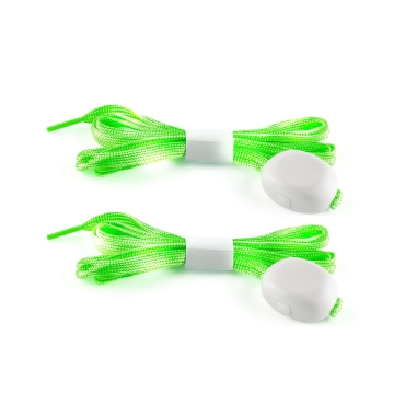 Ultra Green 1 to 6 Pairs of Nylon LED Shoelaces Light Up Shoe Laces Flashing LED Disco Light Laces Glow in the Dark Laces Night Safety Festival Accessories Hip Hop Shoes Boots Neon Laces Night Running