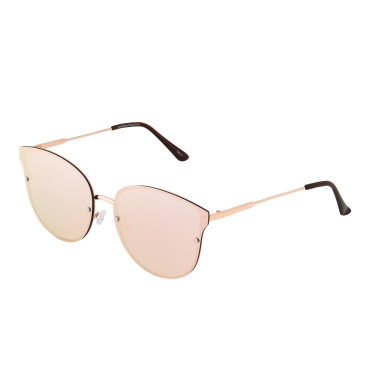 Rose Gold with Pink Mirrored Rimless Lenses Ladies Oversized Sunglasses Womens Oversized Sunglasses Ladies Sunglasses Large Retro Sunglasses for Women UV400 UVA Vintage Classic Oversized Sunglasses Women Shades Eyewear Sun Glasses