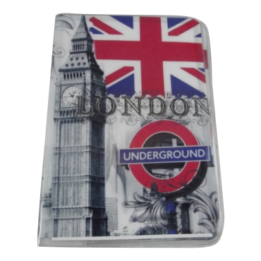 London Underground Travel Passport Card Holder Pouch Cover Artistic Print Passport Holder Cover For Men and For Women Thin Slim Holder Passport Holder Novelty Design