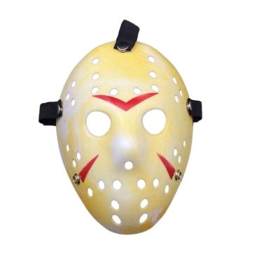 Ultra Yellow Mask Battle Worn Adults Mask Halloween Killer Mask Hockey Mask Festival Hacker Masks Fancy Dress Costume vS Cosplay Horror Mens Womens Halloween Scary Face Mask Adult Masks Childs