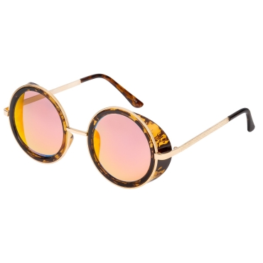 Ultra Havana Steampunk Sunglasses Goggles Retro Women Men Round Cyber Circle Cosplay Gothic Punk Welding Metal Glasses Vintage Rustic Rivet UV400