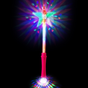 Pink Light Up LED Wands Star Light Flashing Wand Fairy Light Princess Toys Premium Magic Wand Kids Light Up Star Wand Ideal Party Favours