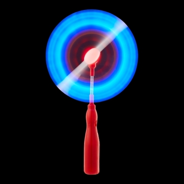 Red LED Swivel Fan Wand LED Windmill Spinners Light Up Flashing Spinning Swivel Fan Light Childrens Windmill Spinning Light Toy Light Up