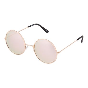 Ultra Rose Gold Frame with Rose Gold Lenses Adults Retro Round Large John Lennon Style Sunglasses Classic Mens Womens Vintage Retro UV400 Glasses