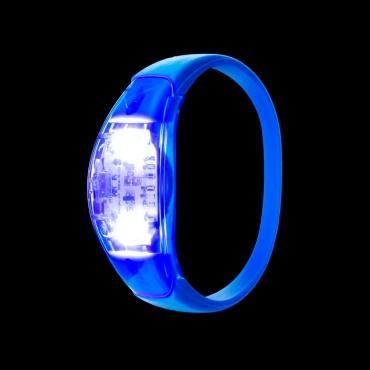 Ultra Blue LED Sound Activated Bracelets Voice Control Light Up Flashing Adults