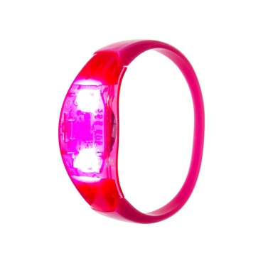 Ultra Pink LED Sound Activated Bracelets Adults Party Music Rave Voice
