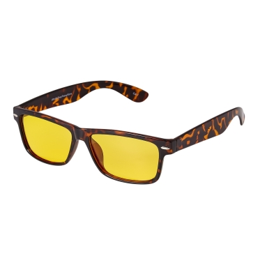 Ultra Tortoise Shell Classic Style Large Over Glasses Night Driving Glasses Men's and Women's Polarised Sunglasses Anti Glare Amber Lens UV400 Polarized Sunglasses Yellow Tinted Glasses Anti Glare Dazzle Golf Sailing