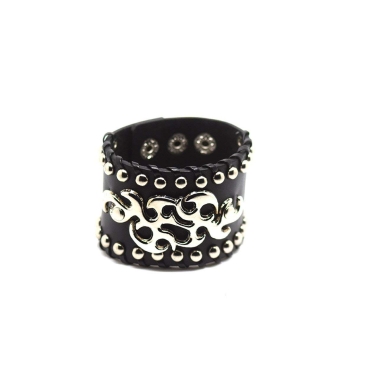 UltraByEasyPeasyStore Tribal Pattern Goth Steampunk Bracelet Emo Punk Cyber Wrist Cuff Mens Womens Wristbands Biker Rock Vintage Gothic Style Adult
