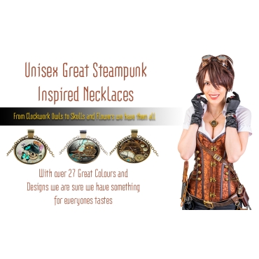 Steampunk Necklaces Classic Cyber Punk Victorian Mens Womens Jewellery Chain