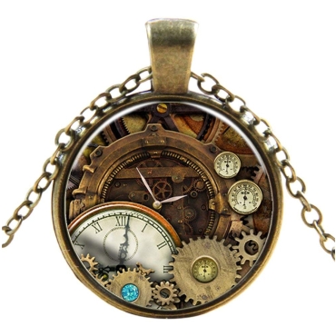 Antique Cogs Style Steampunk Necklaces Classic Cyber Punk Victorian Mens Womens Jewellery Chain and Pendant Copper Vintage Cosplay