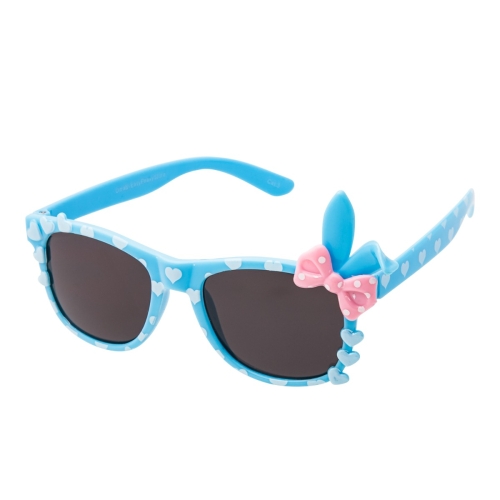 Ultra Girls Sunglasses Blue Sunglasses Bunny Bow Classic Girls Kids Glasses Love Heart UV400 UVA UVB Light Protection Sturdy Kids Fashion Glasses Retro Kids Sunglasses Girls Childrens Shades