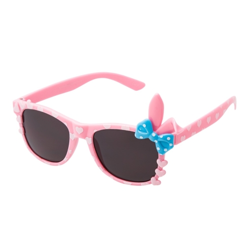 Ultra Girls Sunglasses Pink Sunglasses Bunny Bow Classic Girls Kids Glasses Love Heart UV400 UVA UVB Light Protection Sturdy Kids Fashion Glasses Retro Kids Sunglasses Girls Childrens Shades